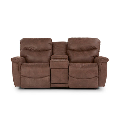 James Reclining Loveseat With Console