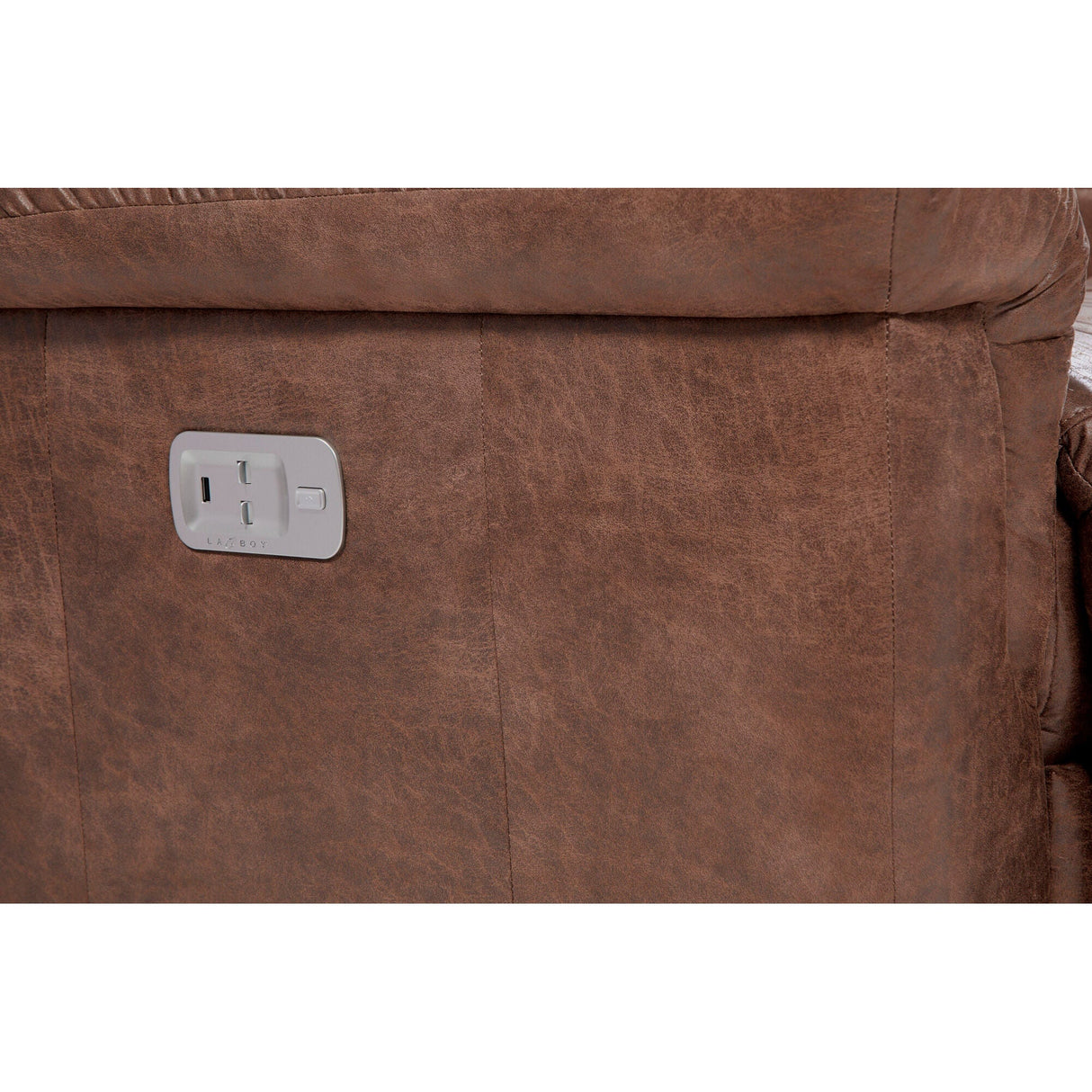 Detail view of James Silt Power Plus Reclining Loveseat