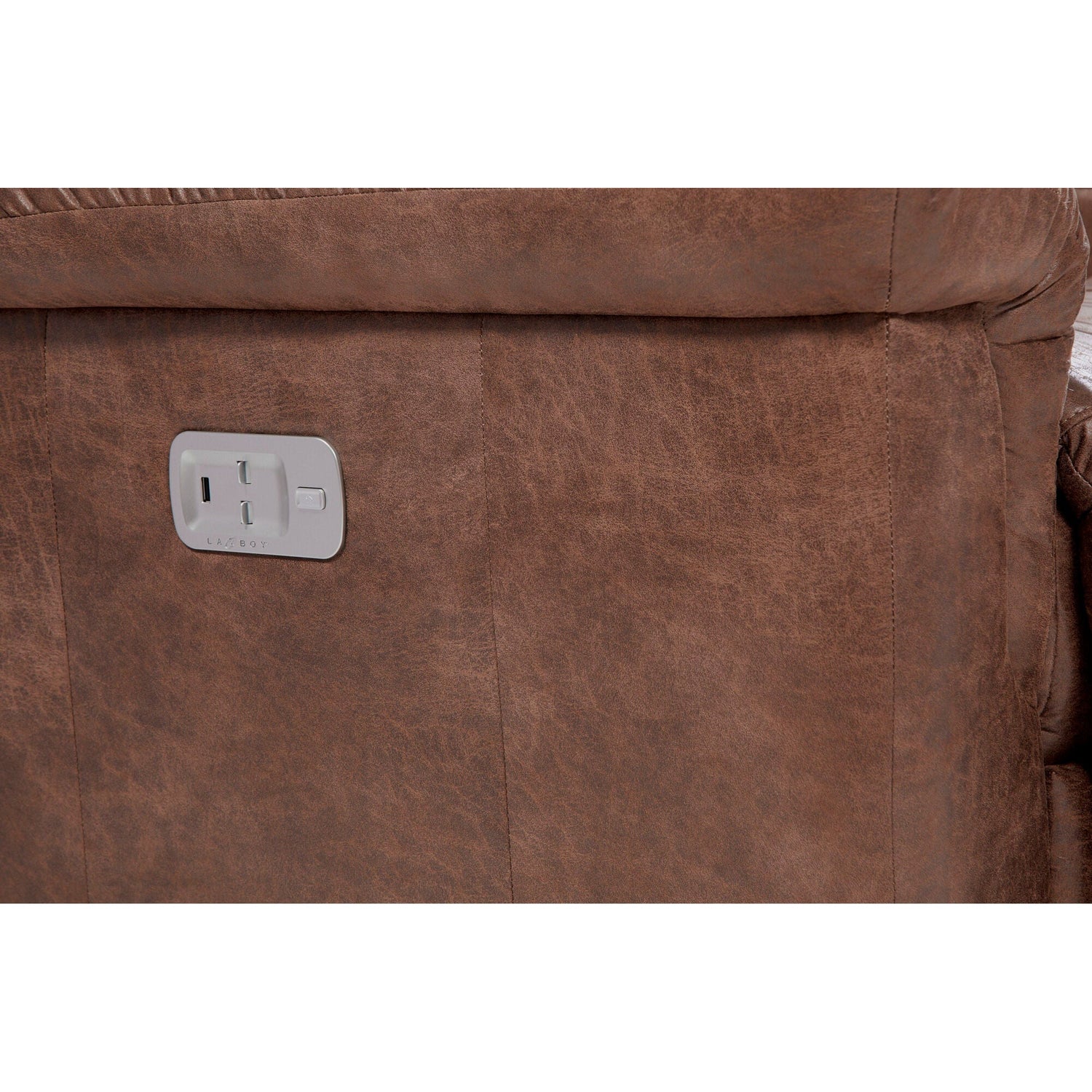 Detail view of James Silt Power Plus Reclining Loveseat