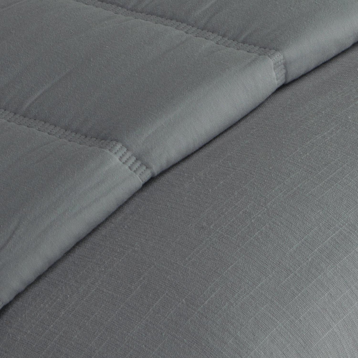 Swatch of the Blackberry Grove Gray Queen Comforter and Shams