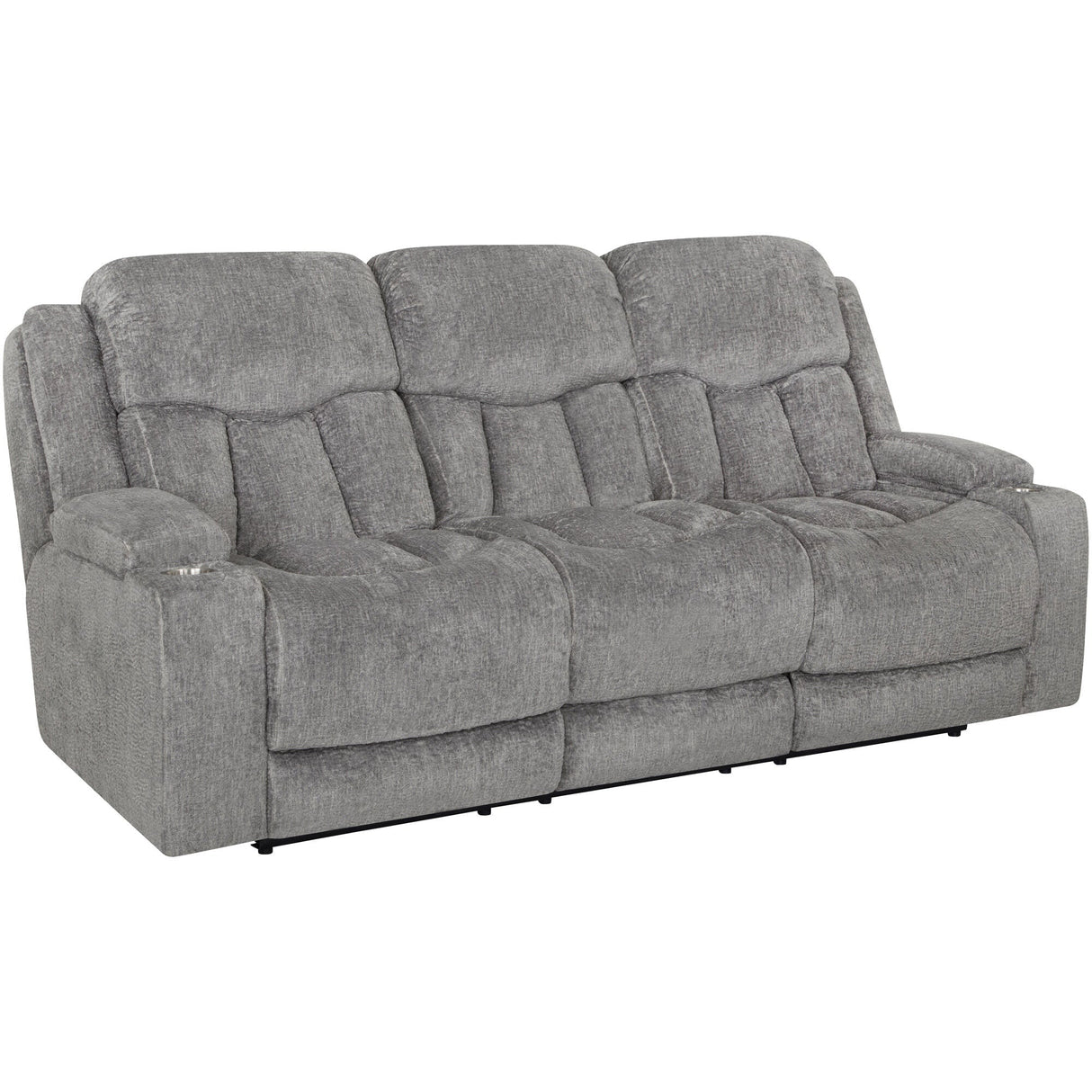 Front left view of Aire Ash Power+ Reclining Sofa