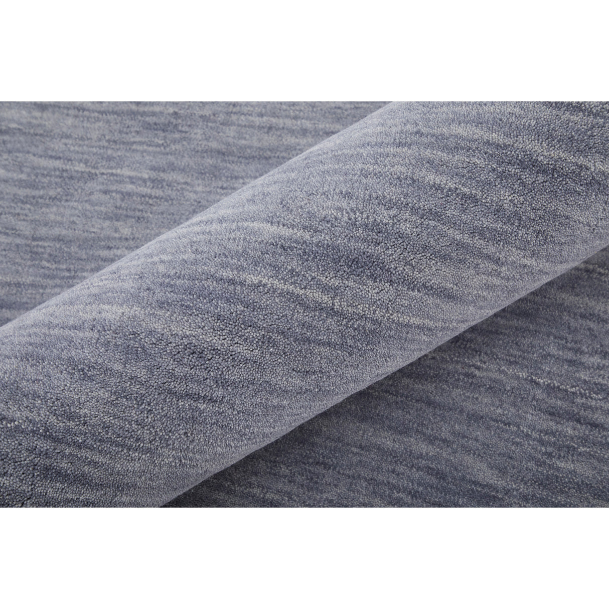 Detail image of Luna Smoke 8x10 Rug with overlay of product dimensions