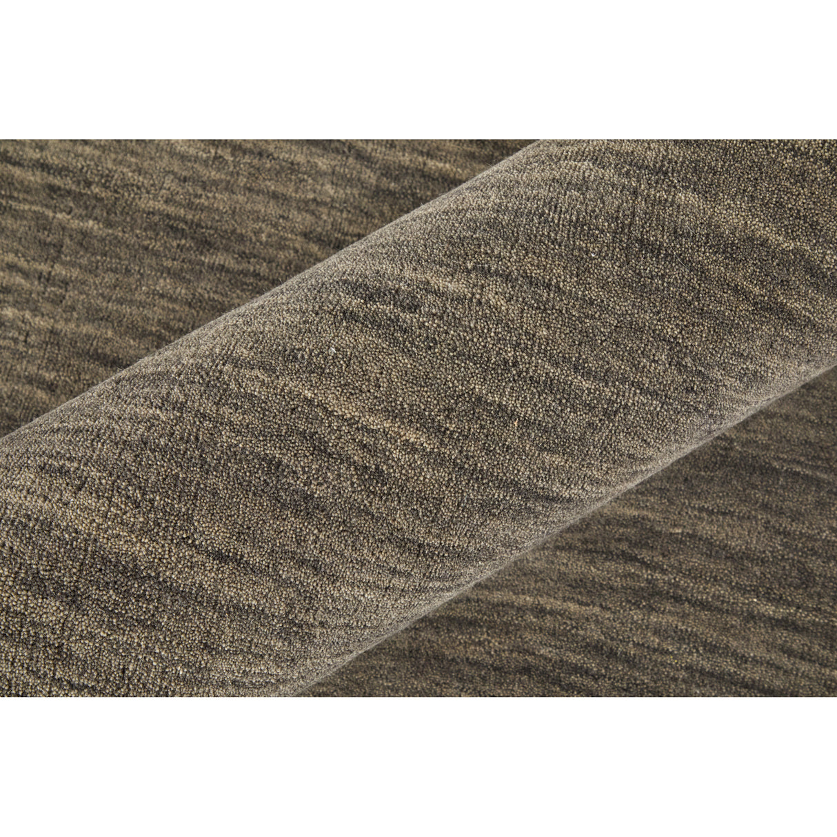 Detail image of Luna Charcoal 8x10 Rug with overlay of product dimensions