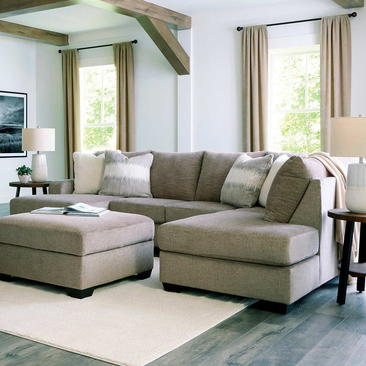 Creswell 2 Piece Left Sofa Chaise Sectional