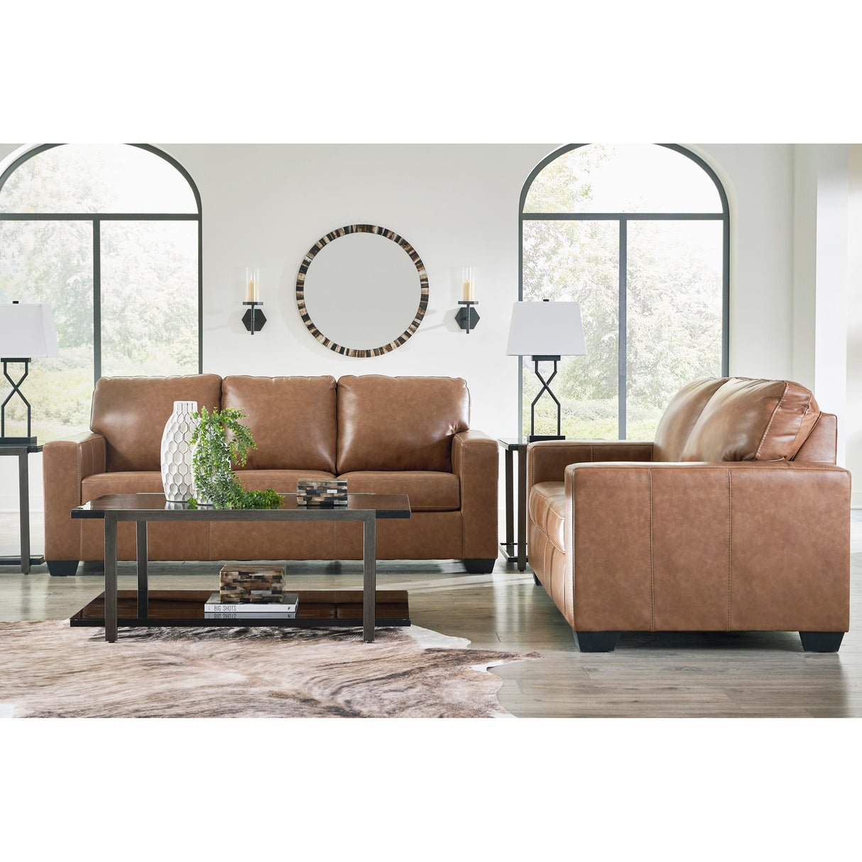 Room setting 3 featuring Bolsena Caramel Sofa