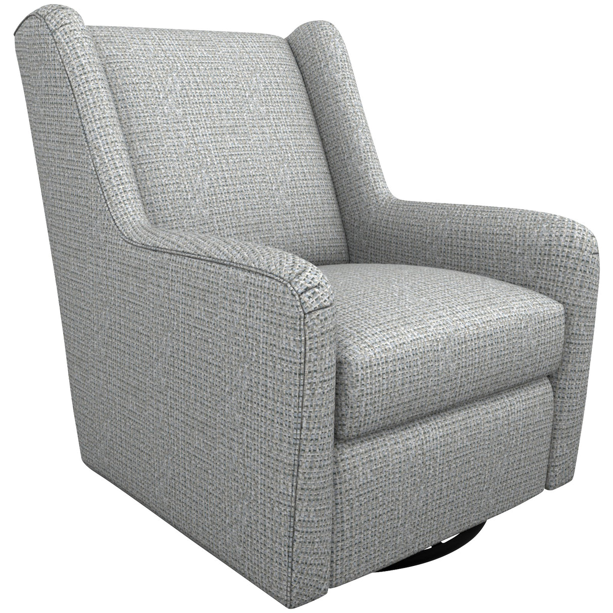 Front left view of Brianna Gray Swivel Glide Chair