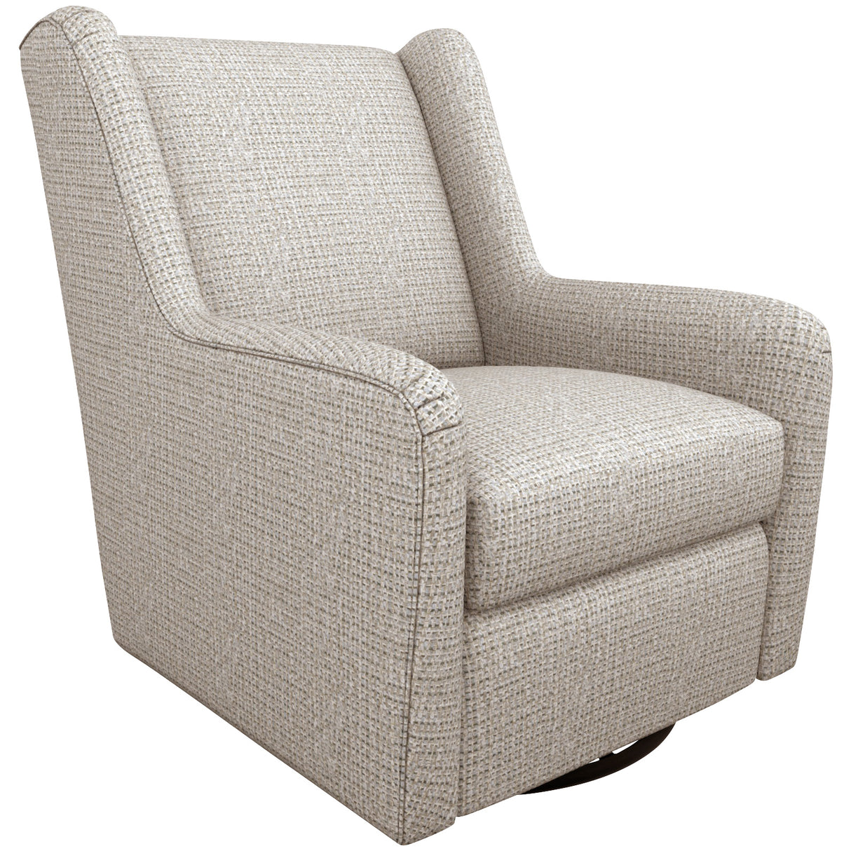 Front left view of Brianna Gray Swivel Glide Chair