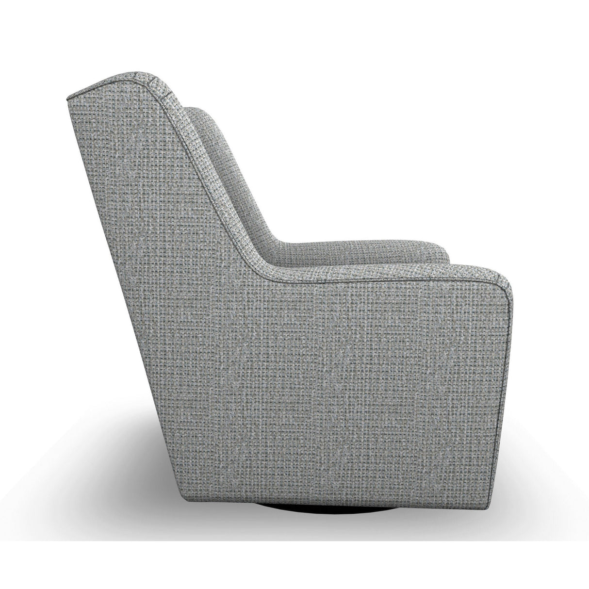 Side view of Brianna Gray Swivel Glide Chair