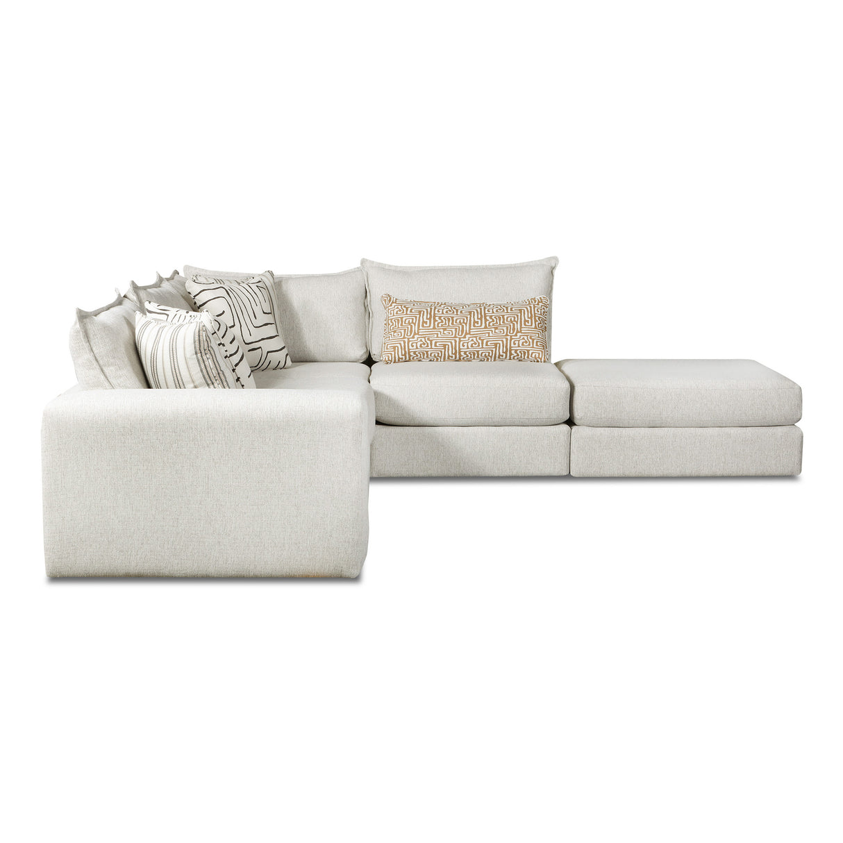 Side view of Floza 5 Piece Left Arm Sectional
