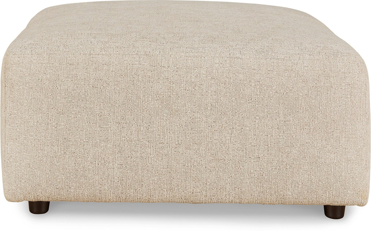 Edenfield Linen Oversized Accent Ottoman QK1085665