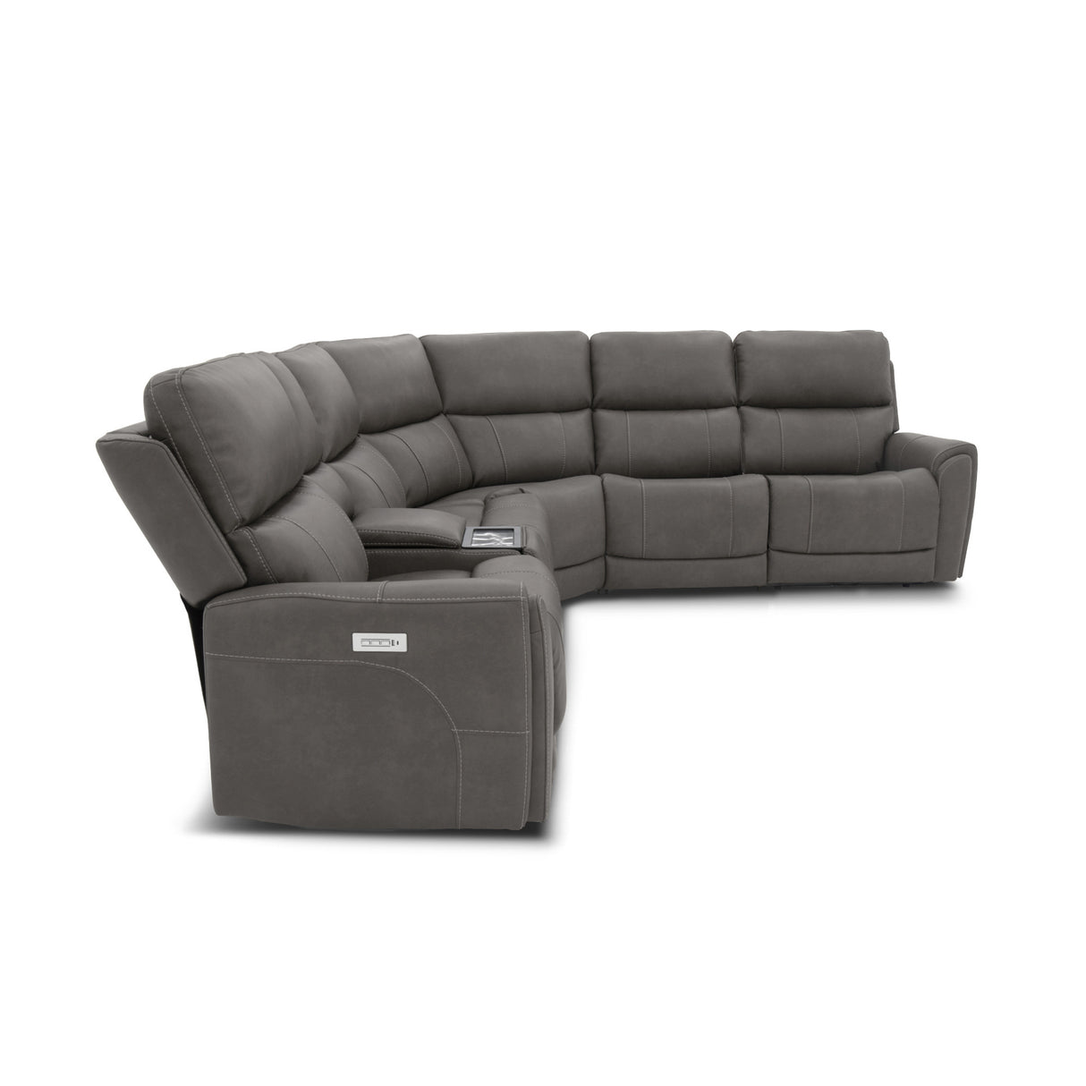 Dylan 6 Piece Sectional with 2 Power Ends and 2 Power Armless