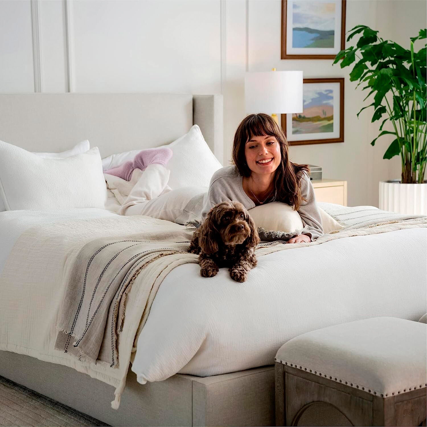 Room setting 2 featuring Purple Restore Firm Queen Mattress