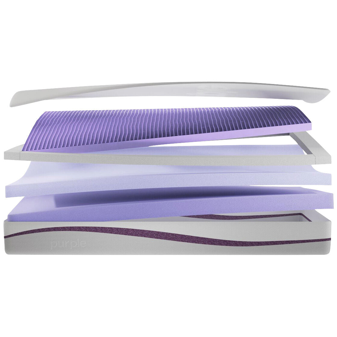 The Purple Mattress layers expanded