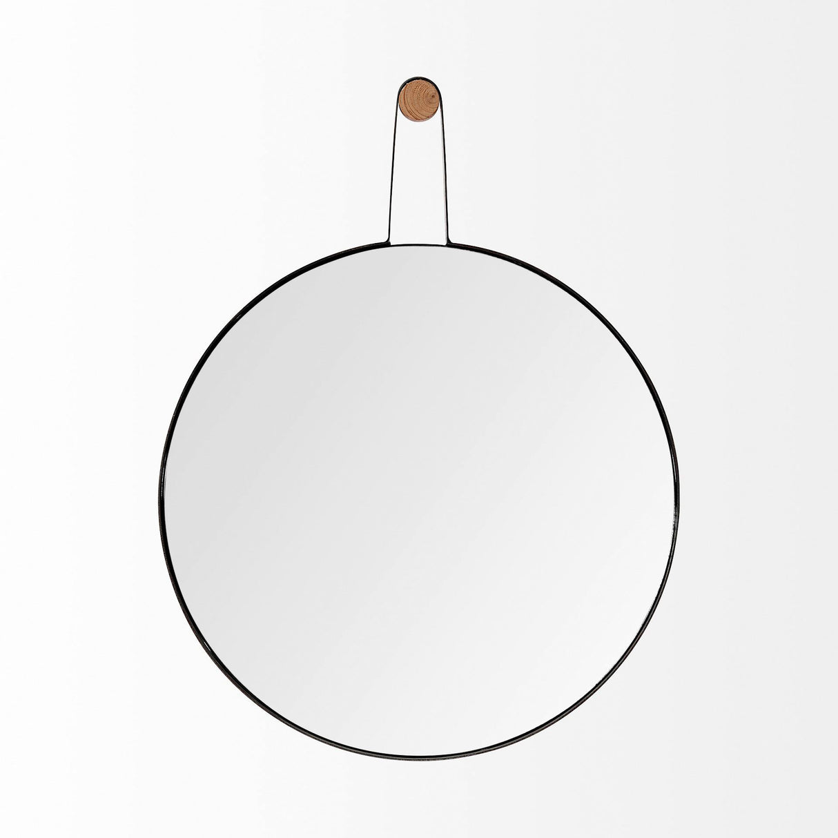 Collie Black Round Wall Mirror QK1087734