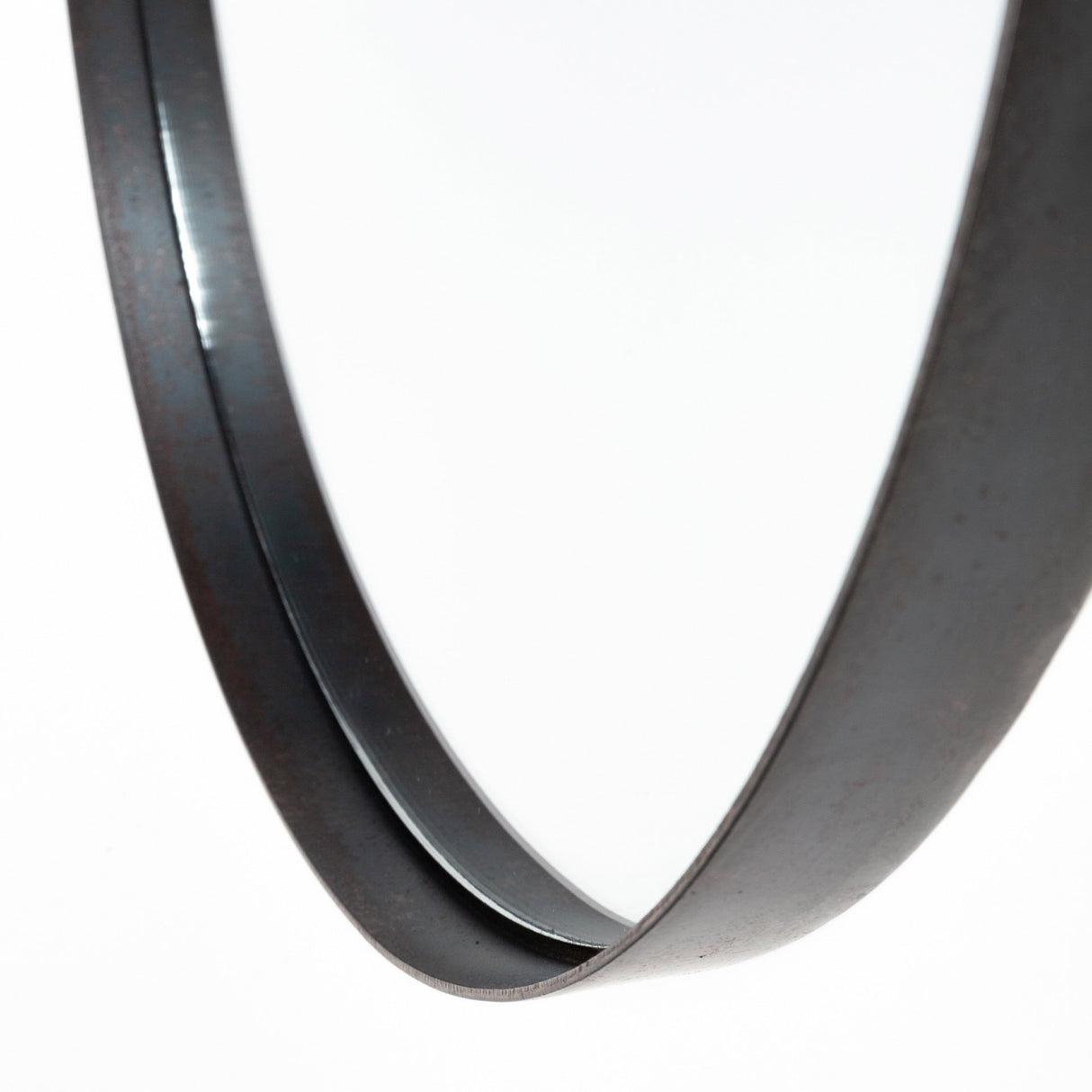 Swatch for the Collie Black Round Wall Mirror