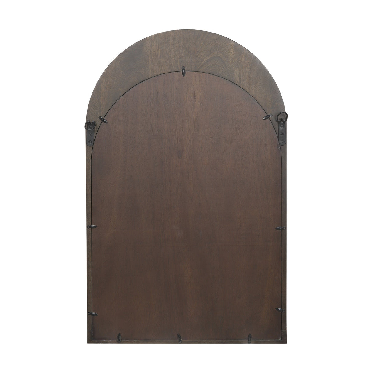 Back view of Celeste Dark Brown Wall Mirror
