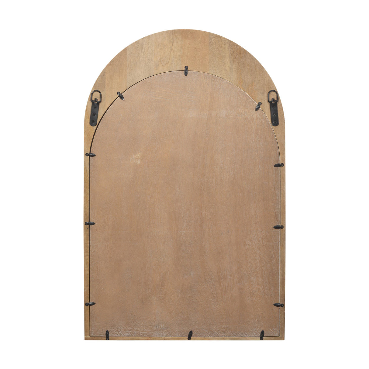 Back view of Celeste Light Brown Wall Mirror