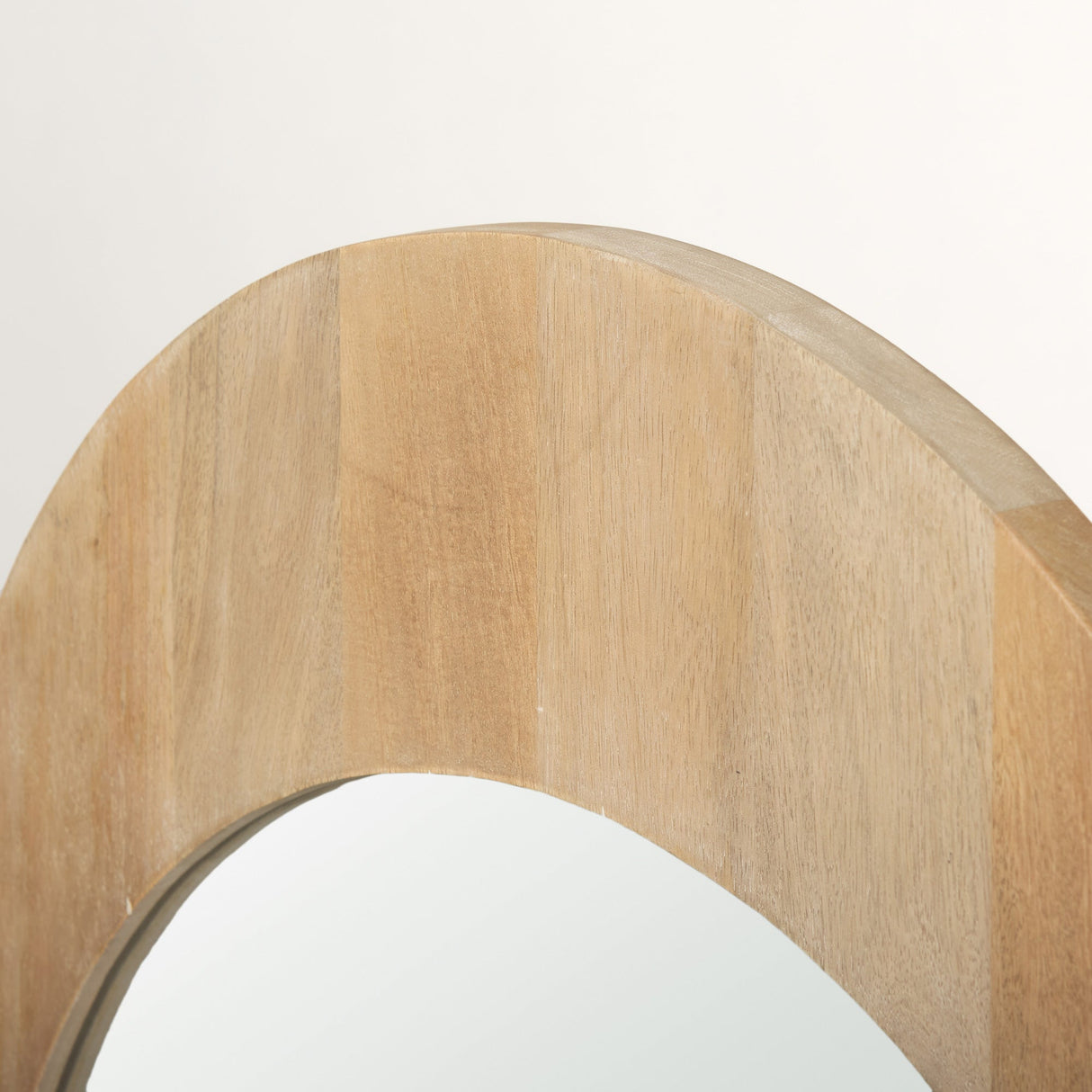 Detail view of Celeste Light Brown Wall Mirror