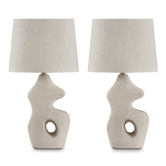 Chadrich Beige Set of 2 Table Lamp QK1087980
