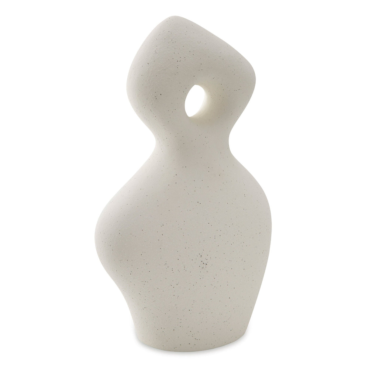 Front right view of Arthrow Off White Medium Sculpture