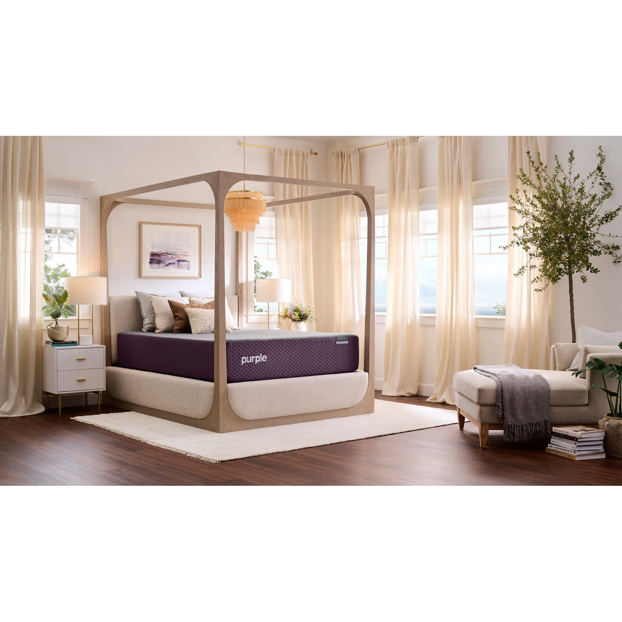 A room setting featuring RestorePremier Twin XL Soft Mattress