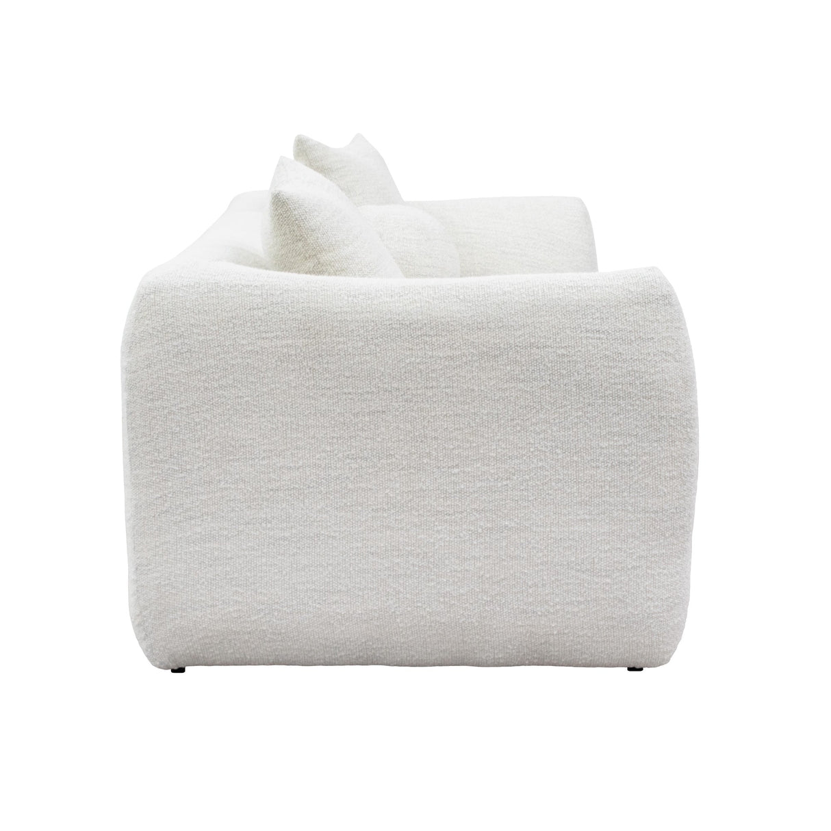 Side view of Claude Pearl Sofa