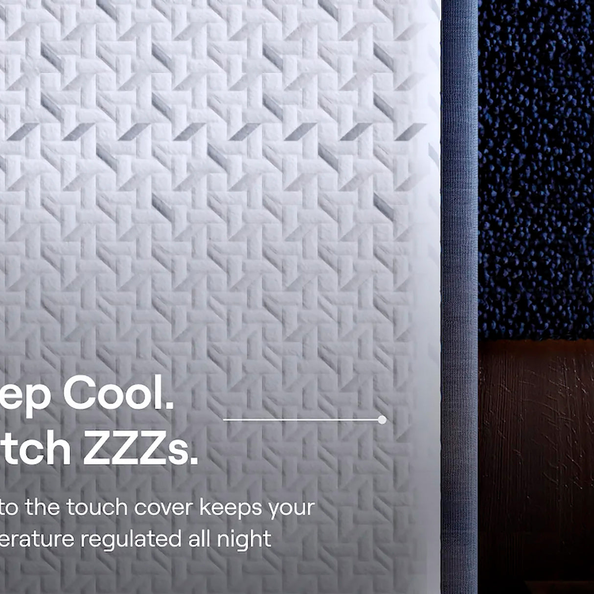 Swatch for the Nectar Classic Hybrid King Mattress