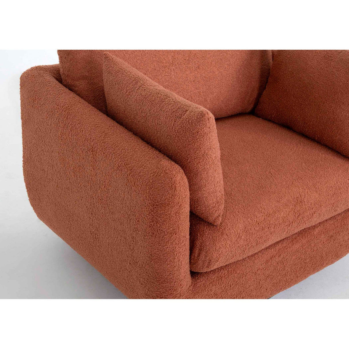 Detail view of Cormic Copper Swivel Accent Chair