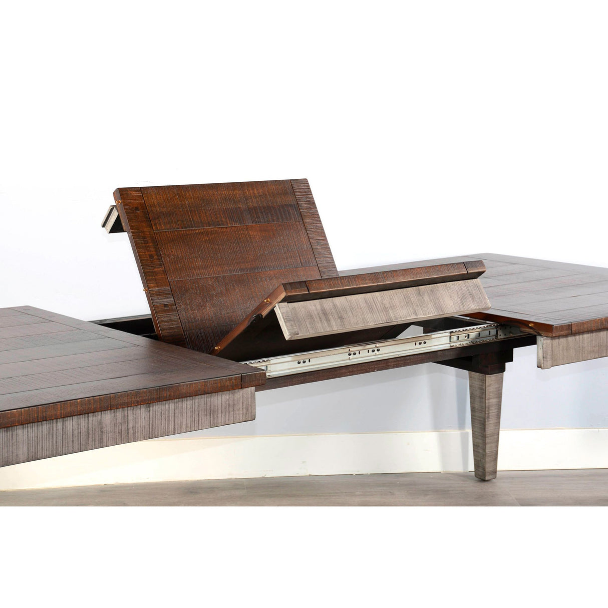 Detail view of Homestead Hills Alpine Gray 5 Piece Dining Set