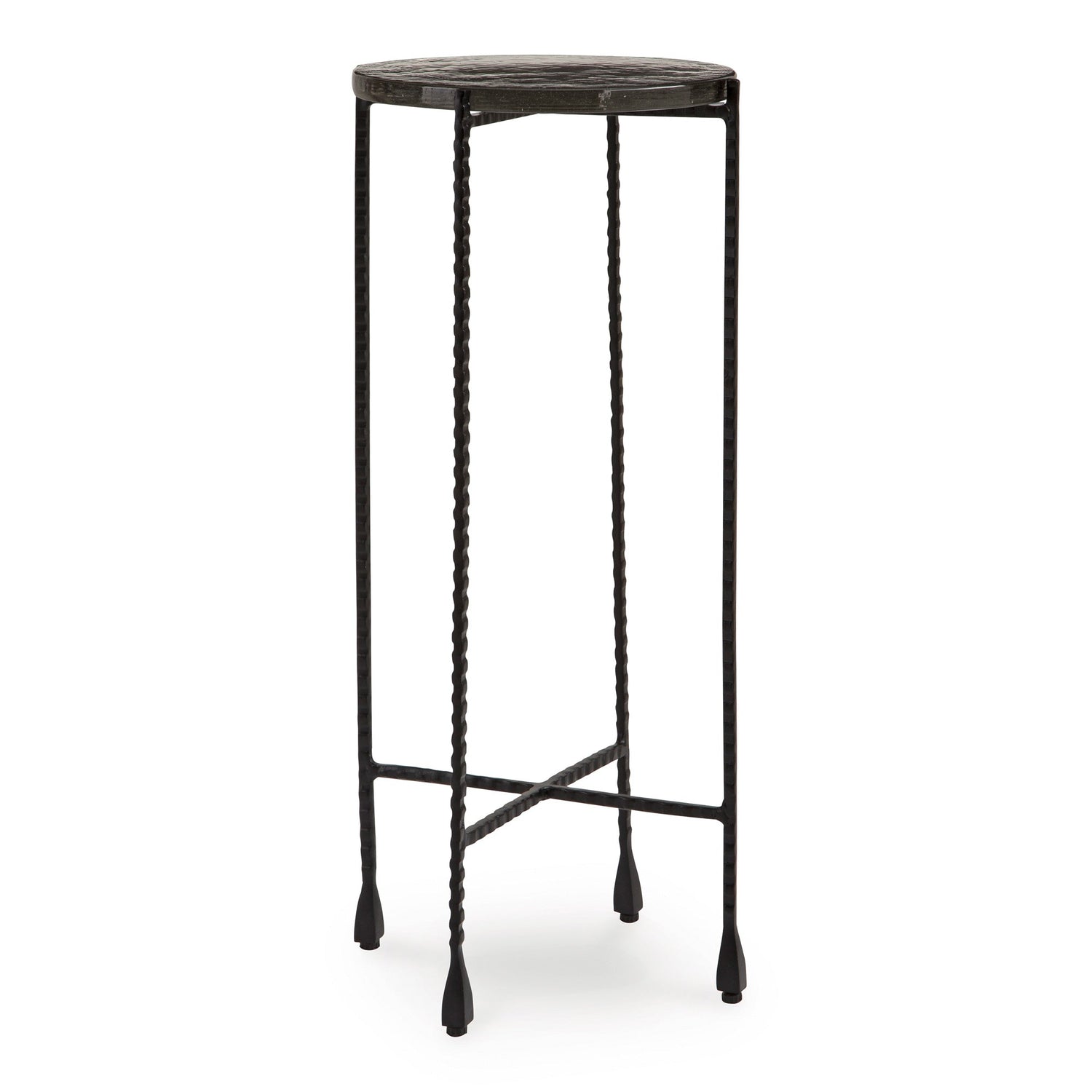 Front right view of Newgoren Black Accent Table