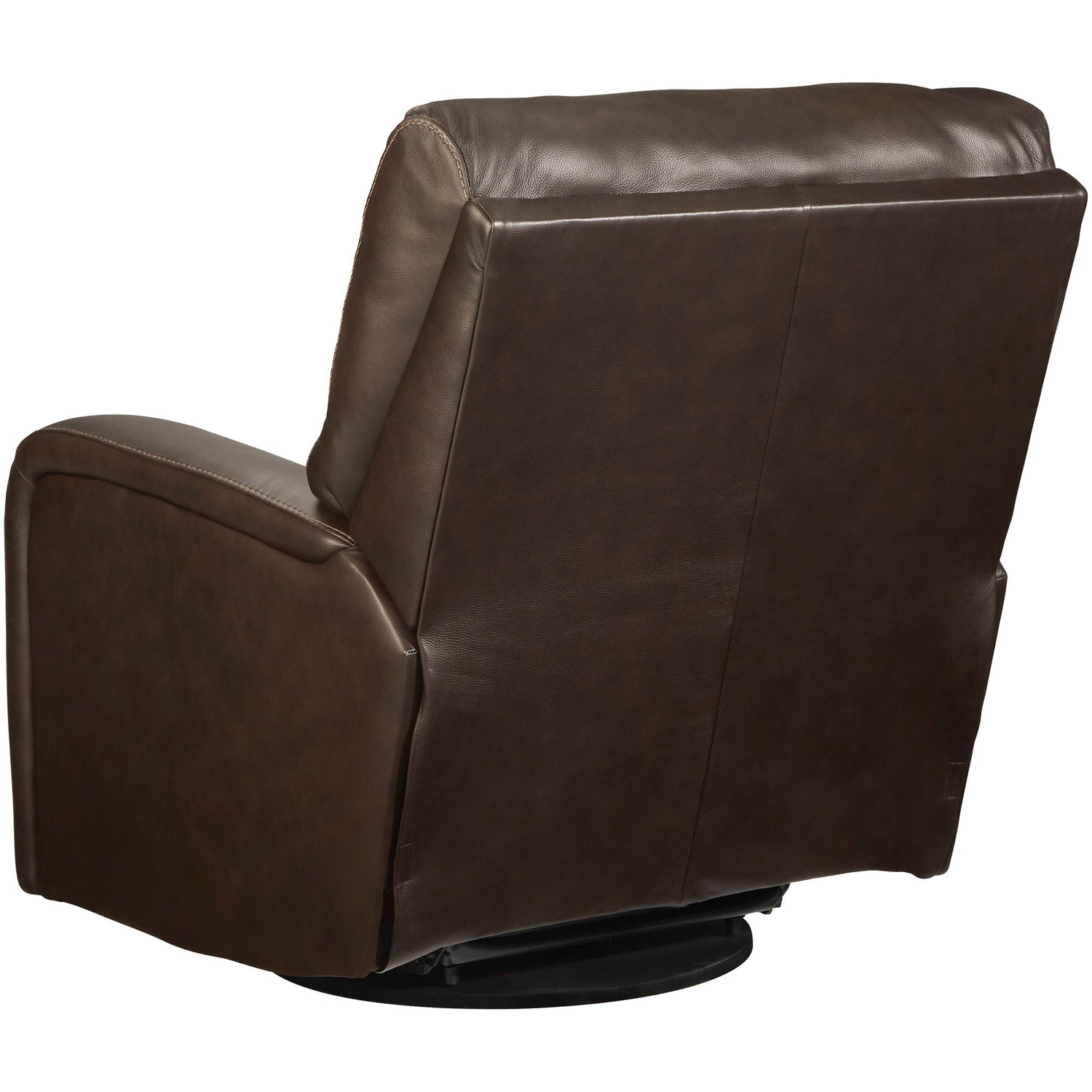 Back view of Emberla Coffee Swivel Glider Recliner