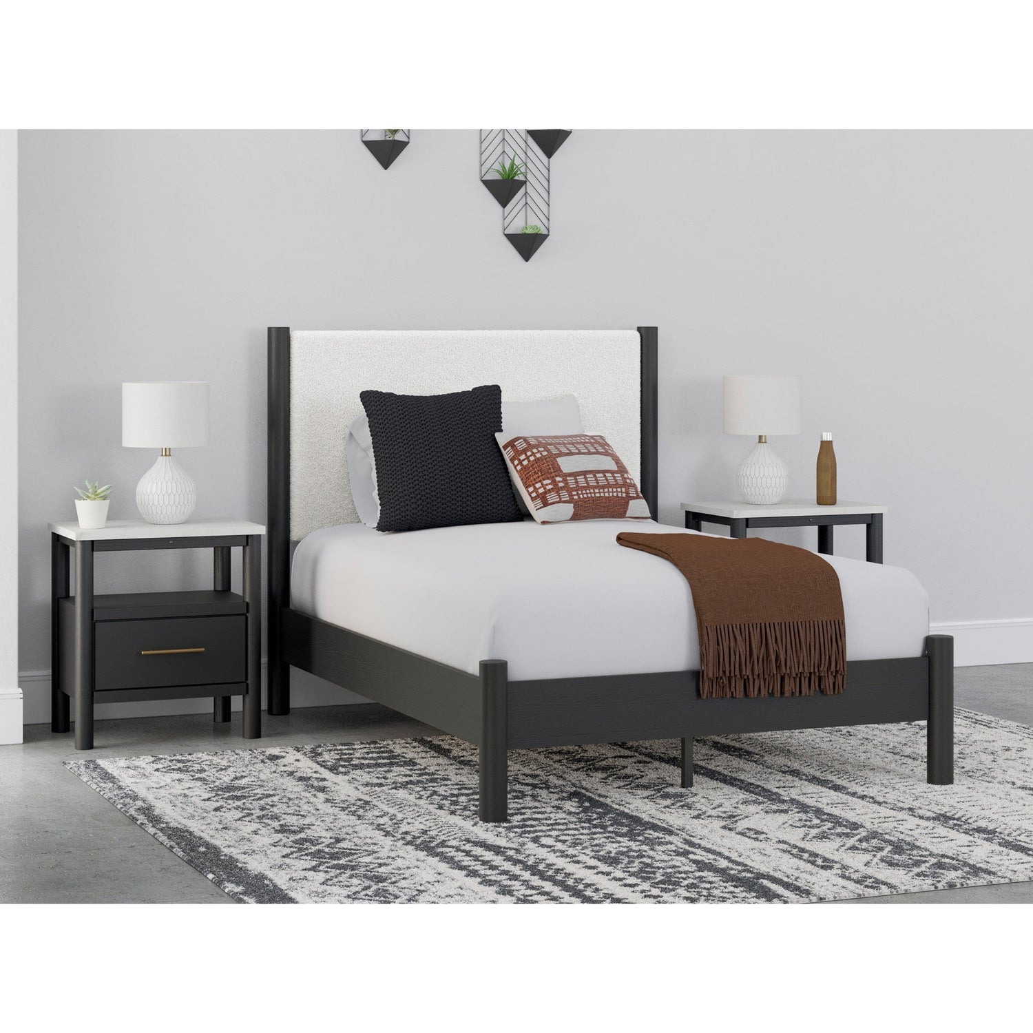 Cadmori Upholstered Panel Bed