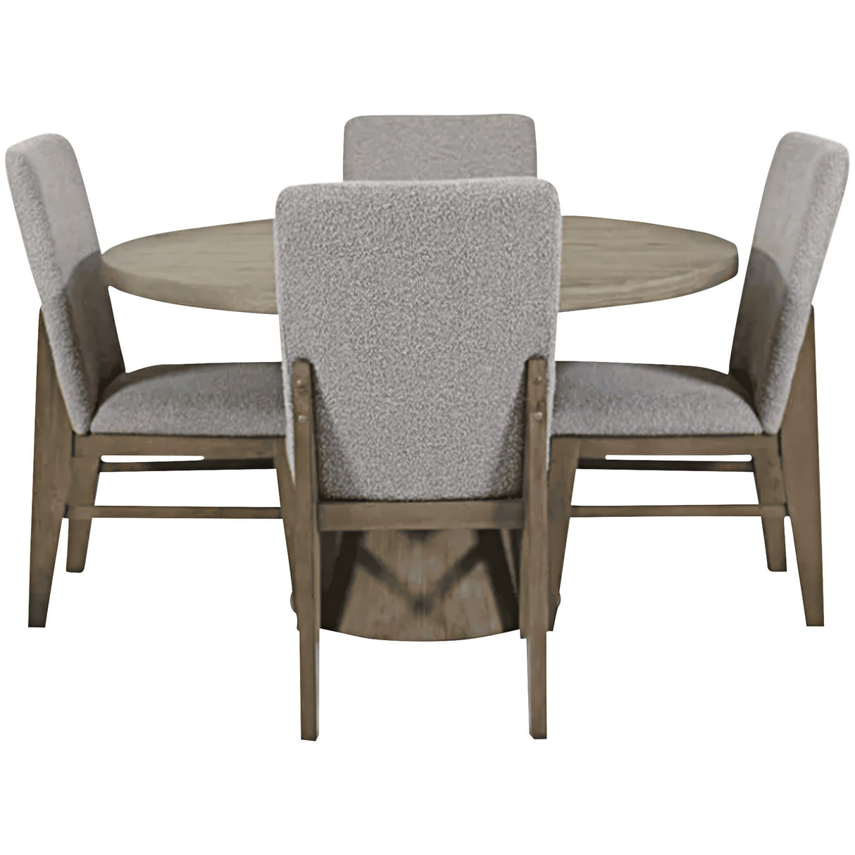 Portland Gray 5 Piece Round Dining Set QK1089918