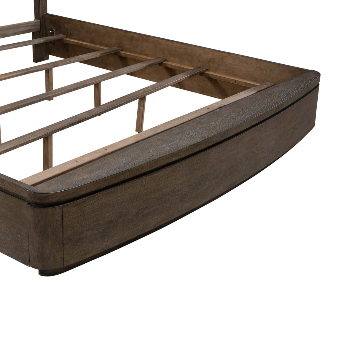 Detail view 2 of Cascade Falls Satin Espresse Queen Panel Bed