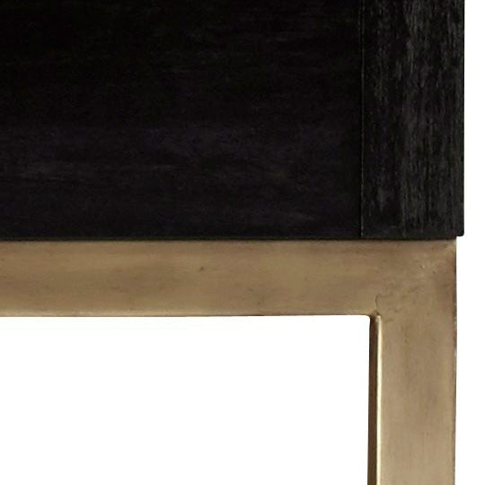 Swatch for the Kentfield Black Drift Oak Queen Bed