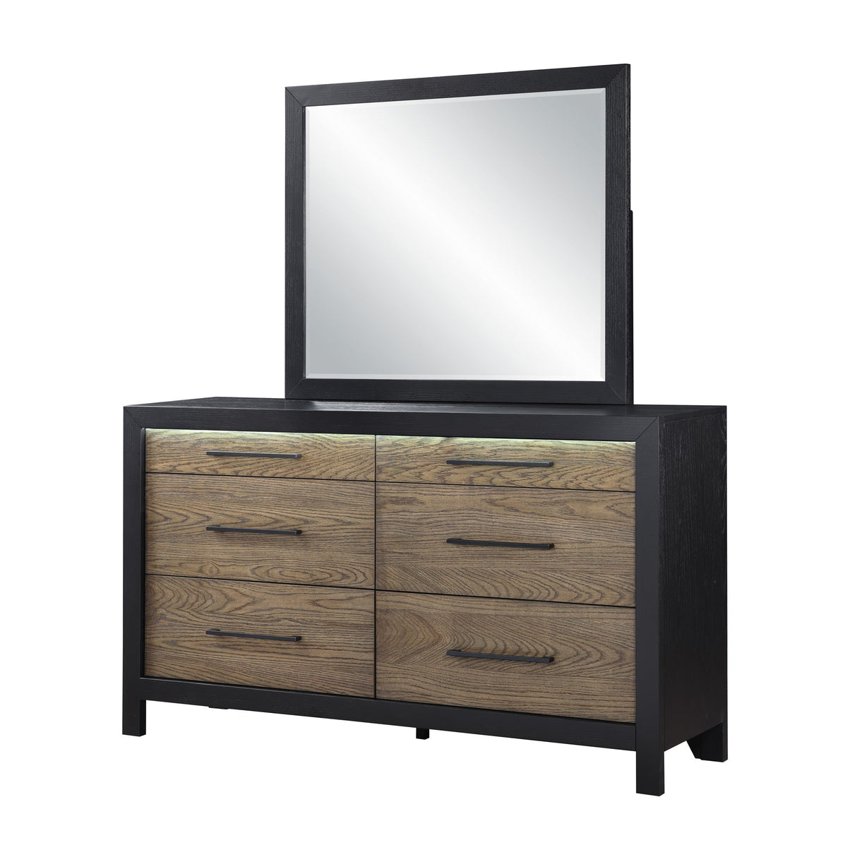 Front right view of Trenton Black Mirror