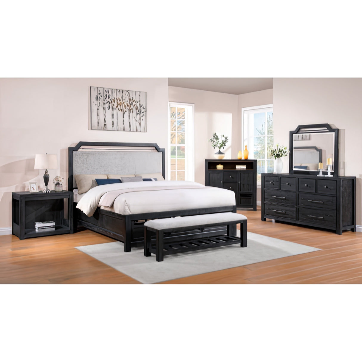 Midnight Valley Storage Bed