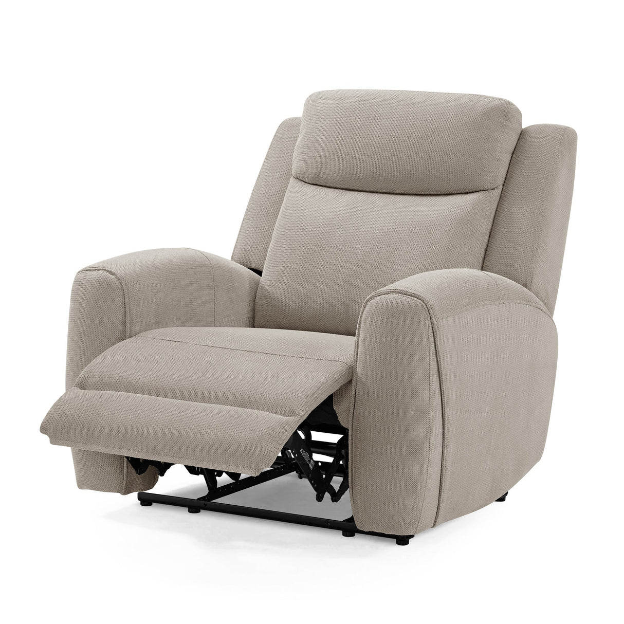 Side view of Dash Champagne Power Recliner