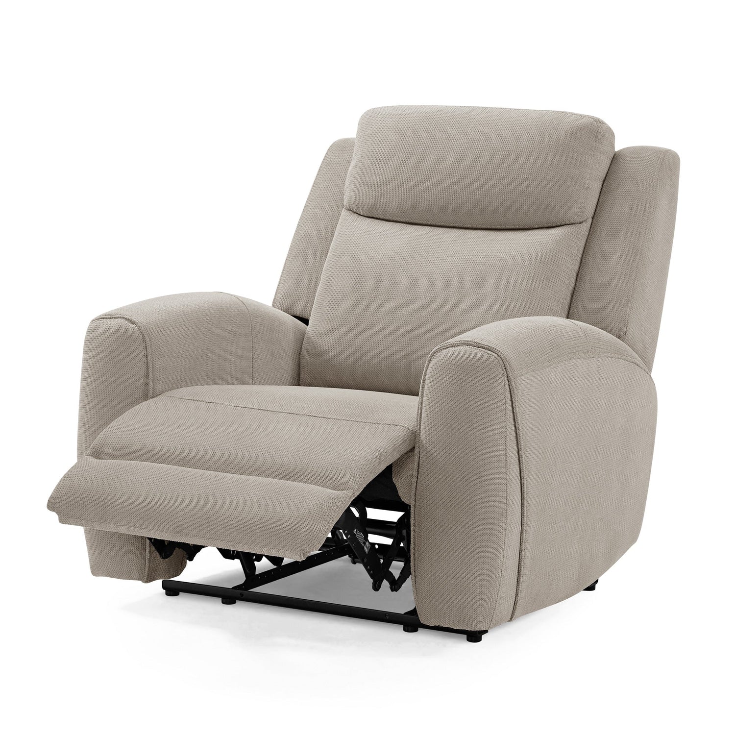 Side view of Dash Champagne Power Recliner