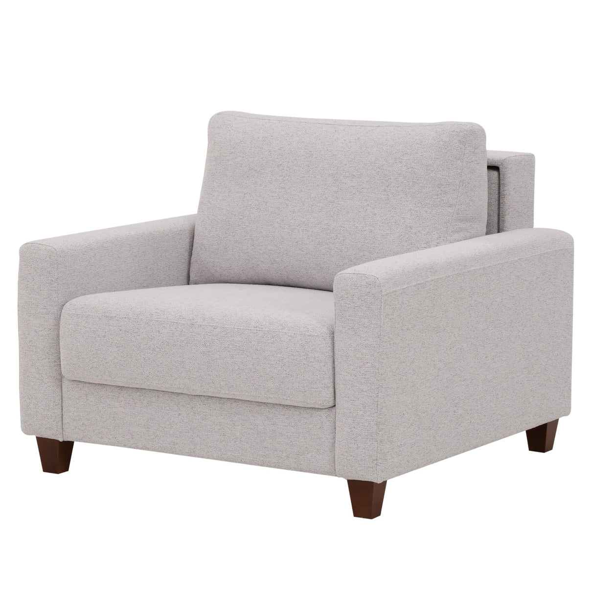 Front left view of Meko Light Gray Sleeper Chair