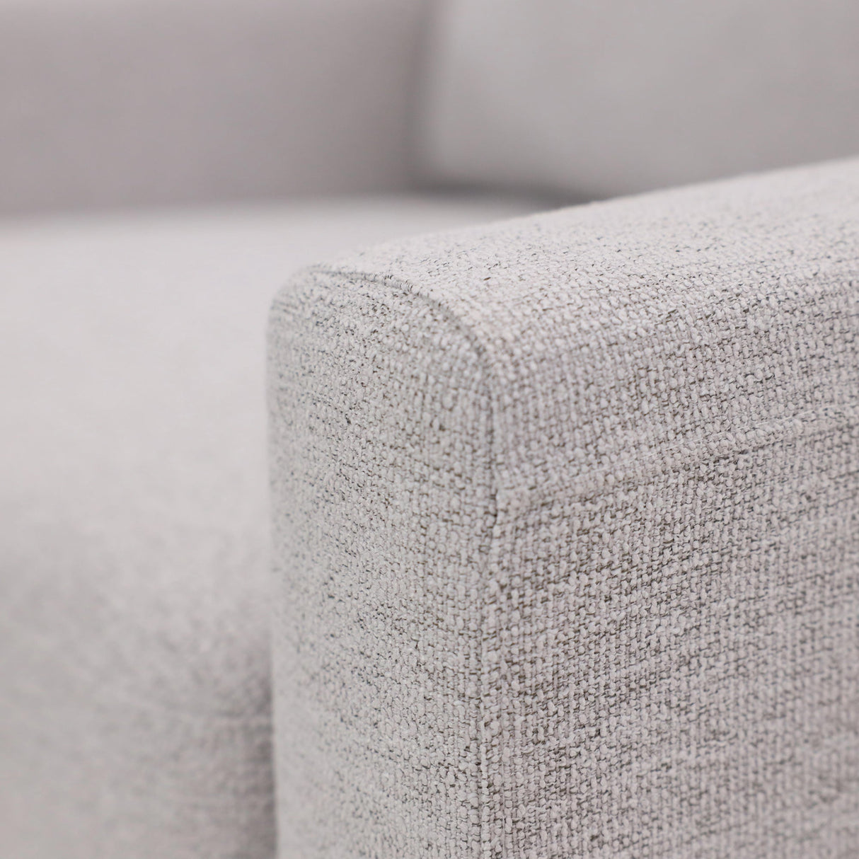 Detail view of Meko Light Gray Sleeper Chair