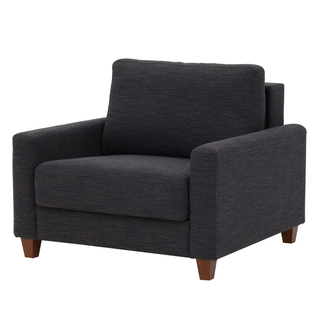 Front left view of Meko Black Sleeper Chair