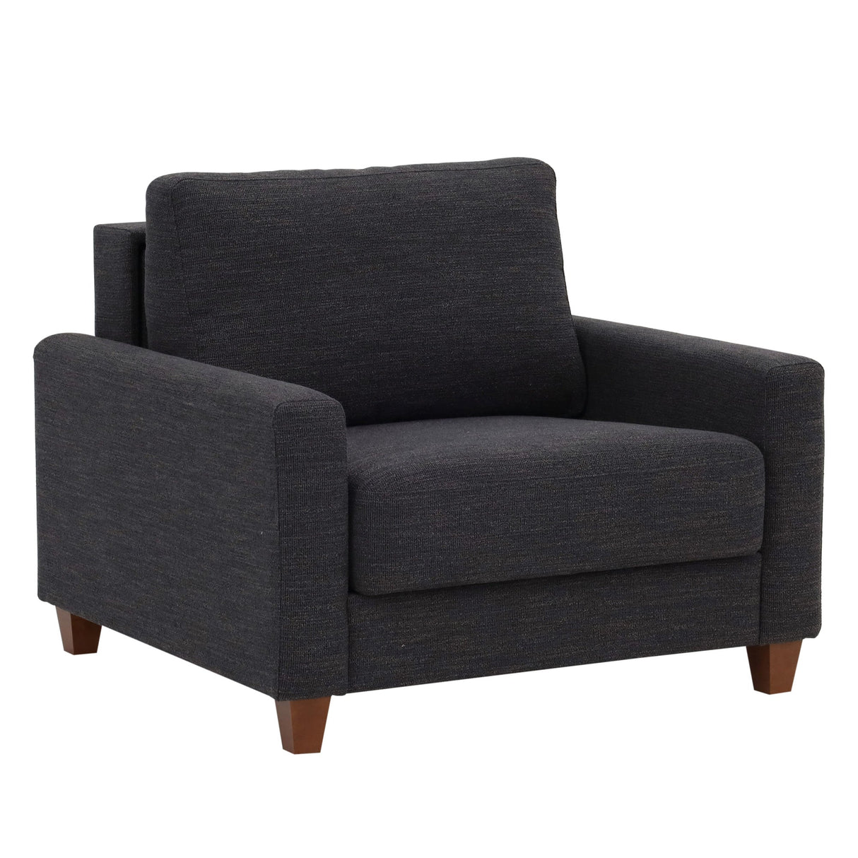 Front right view of Meko Black Sleeper Chair