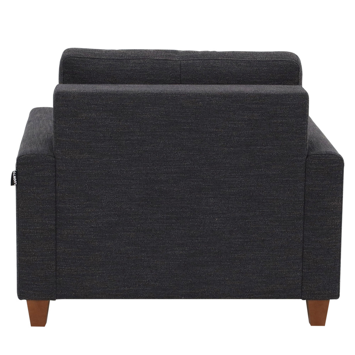 Back view of Meko Black Sleeper Chair