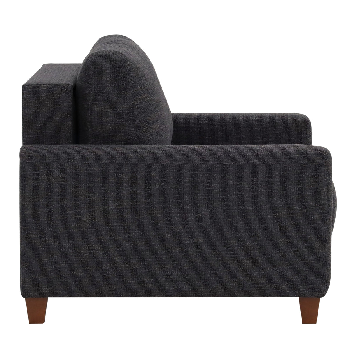 Side view of Meko Black Sleeper Chair