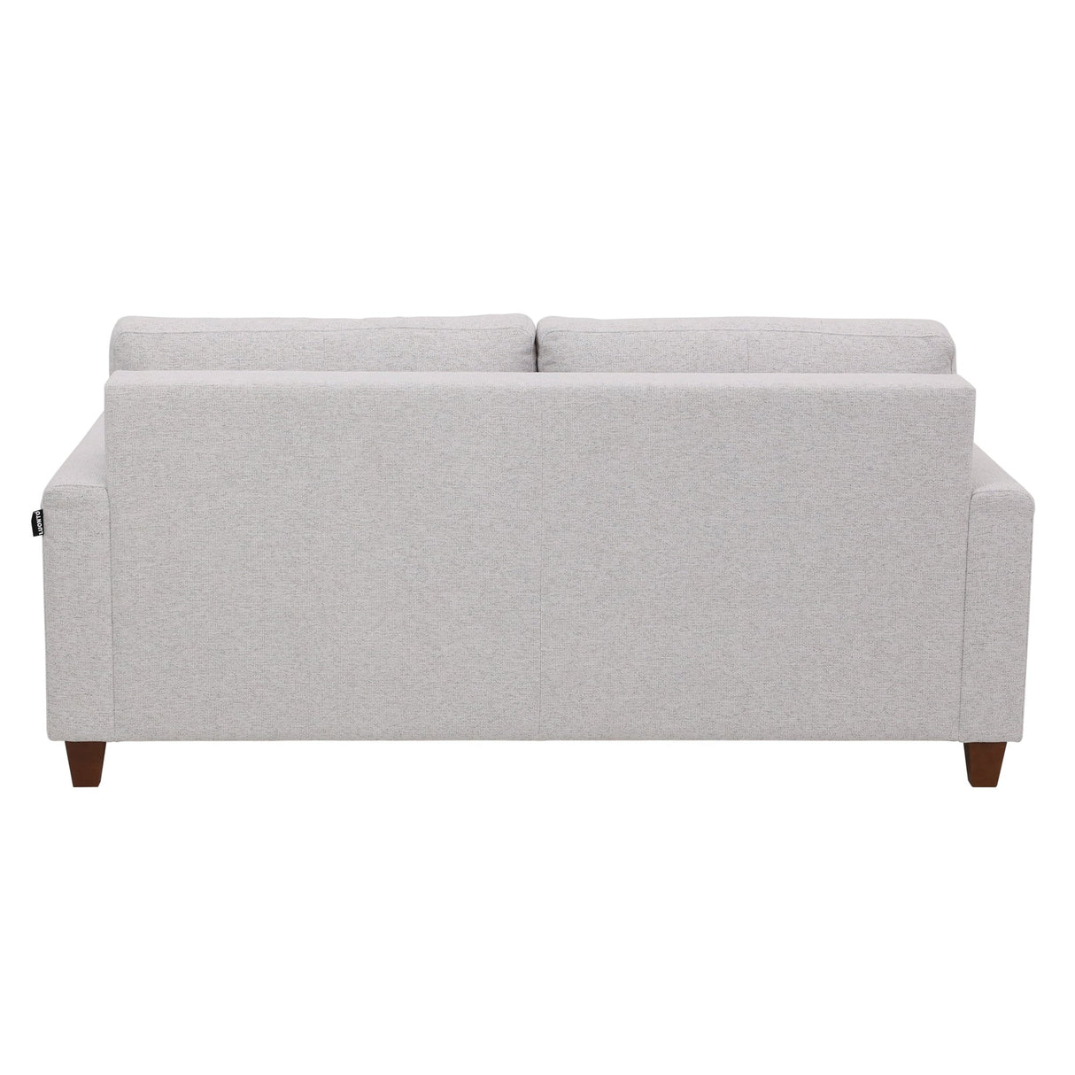 Back view of Meko Light Gray Queen Sleeper Loveseat