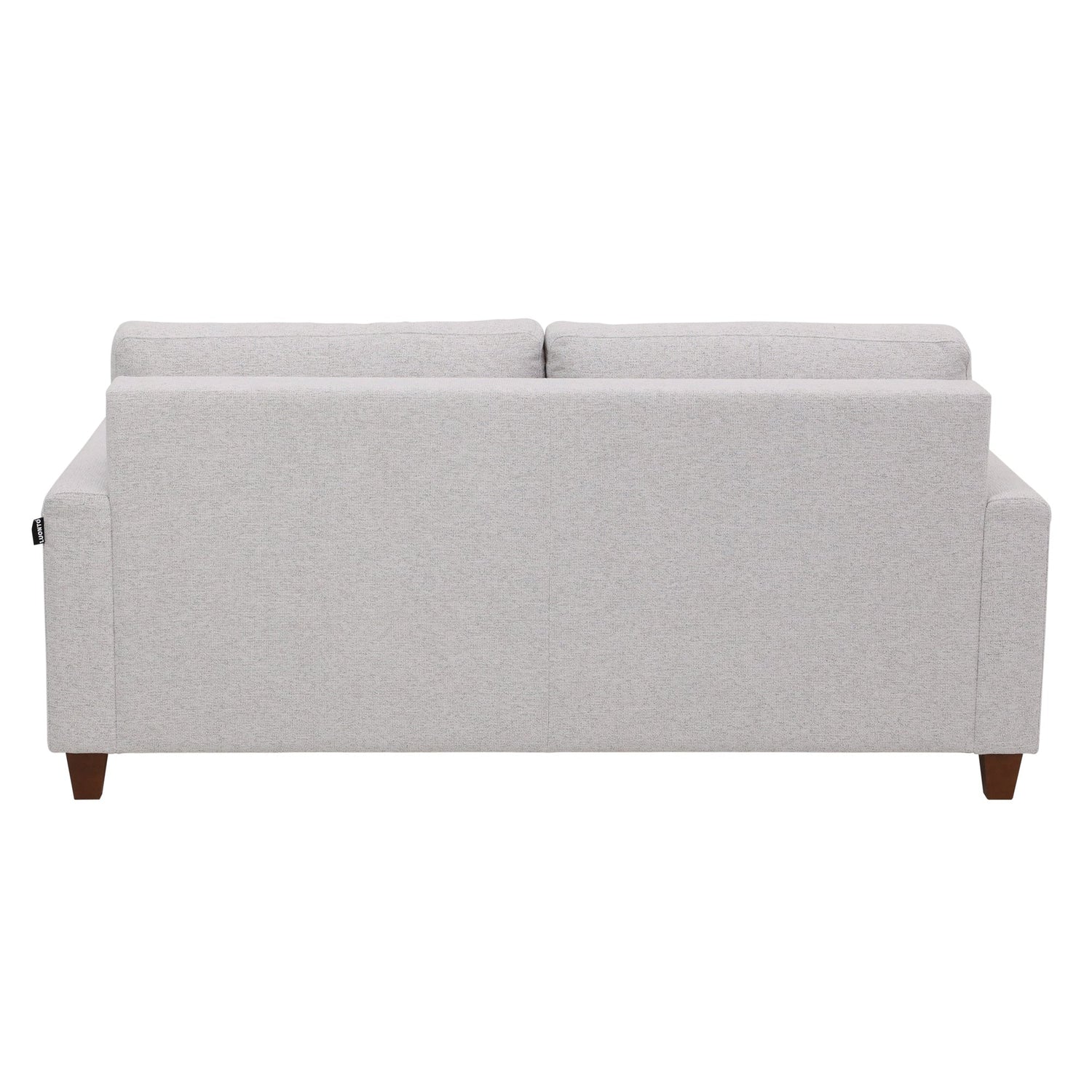 Back view of Meko Light Gray Queen Sleeper Loveseat