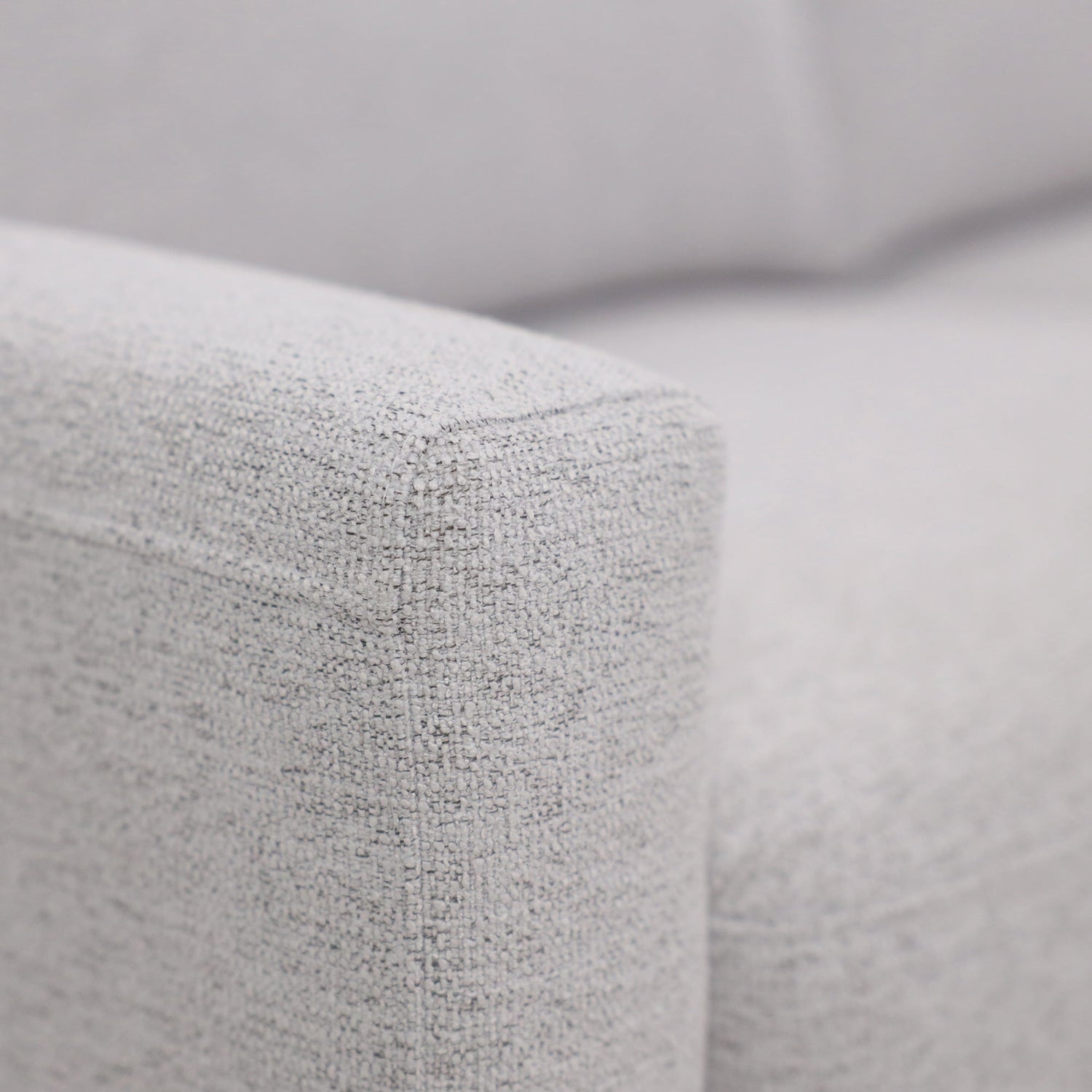 Detail view of Meko Light Gray Queen Sleeper Loveseat