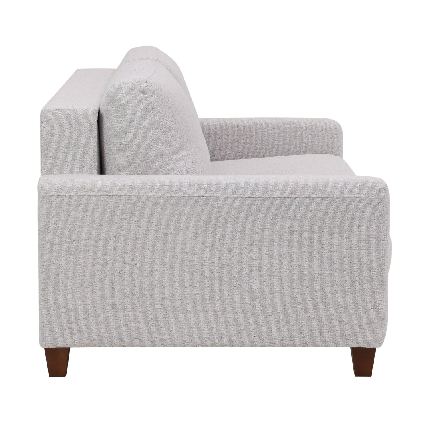Side view of Meko Light Gray Queen Sleeper Loveseat