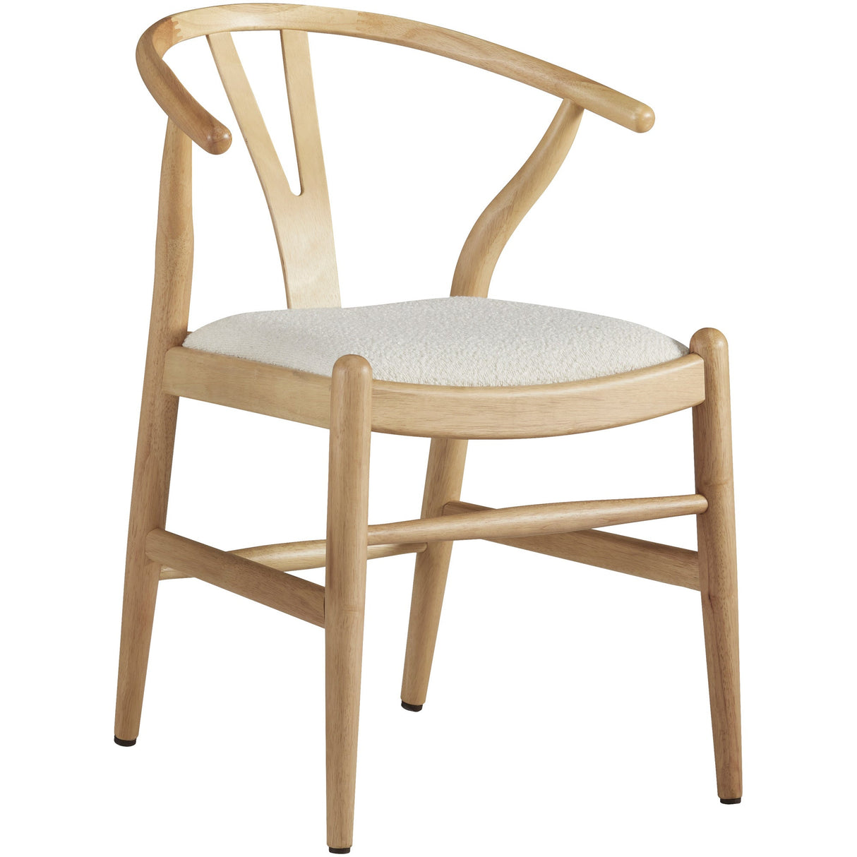 Front right view of Knoxville Natural Dining Chair